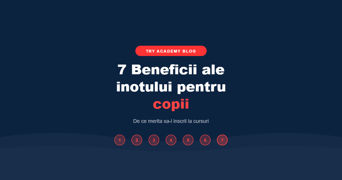 7 beneficii ale inotului pentru copii - TRY Academy