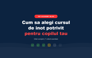 Cum sa alegi cursul de inot potrivit - ghid TRY Academy