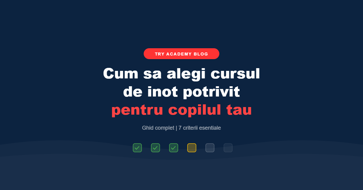 Cum sa alegi cursul de inot potrivit - ghid TRY Academy