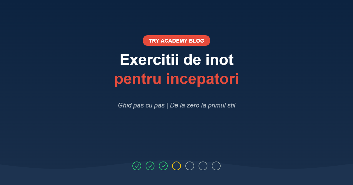 Exercitii de inot pentru incepatori - TRY Academy Blog